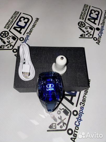 LED Ручка кпп сенсорная Ваз Лада Хрусталь Кристалл