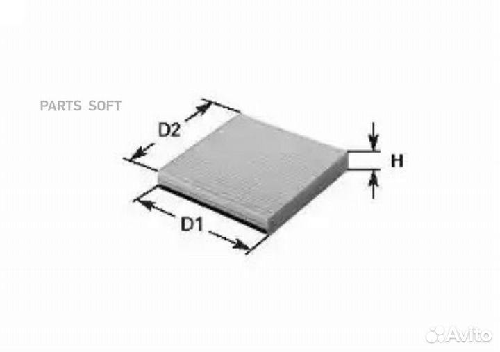 Clean filters NC2377 Фильтр салонный