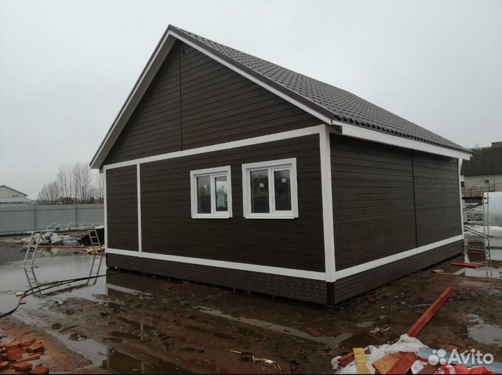 Каркасный дом 8*8м