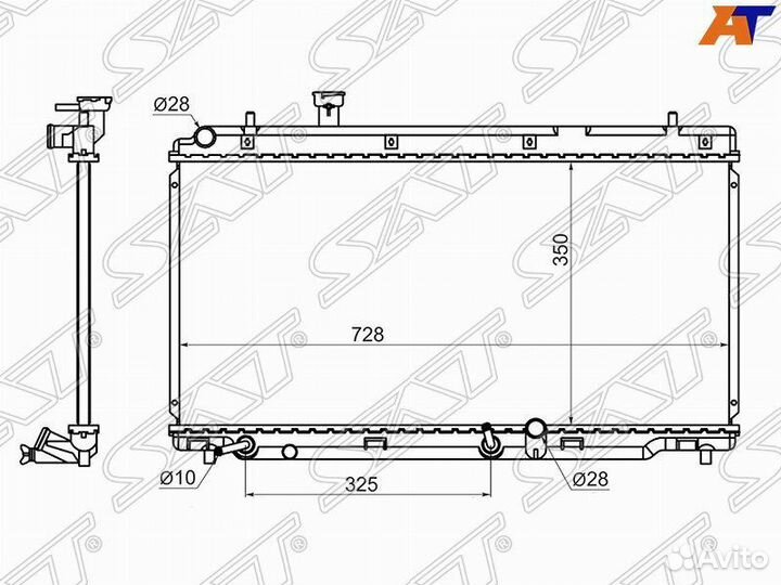 Радиатор охлаждения Хонда Мобилио 01