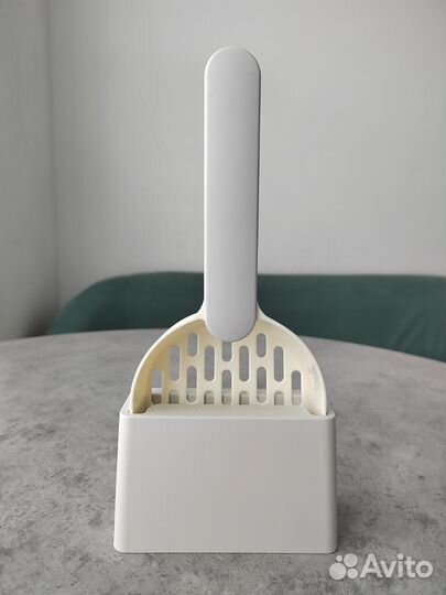 Совок с подставкой для кошачьего туалета. Новый