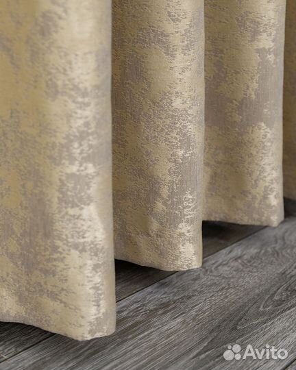 Шторы мрамор Зарина золото готовые и на заказ