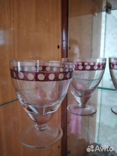 Бокалы из цветного стекла СССР