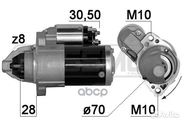 Стартер mitsubishi ASX/lancer/outlander 1.4kw 2