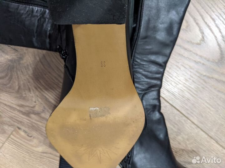 Сапоги осень весна женские натуральная кожа