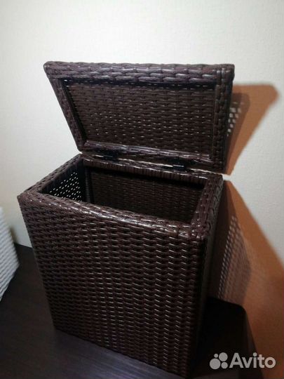 Корзина для хранения из искусственного ротанга