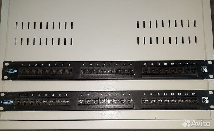 Патч-панели Nikomax 24. Eurolan 48