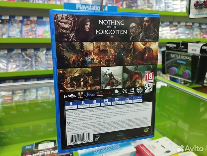 Средиземье:Тени Войны для PlayStation 4 Б.У