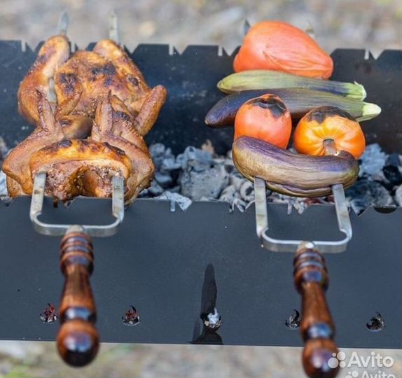 Шампура с деревянной ручкой, шампура люля кебаб