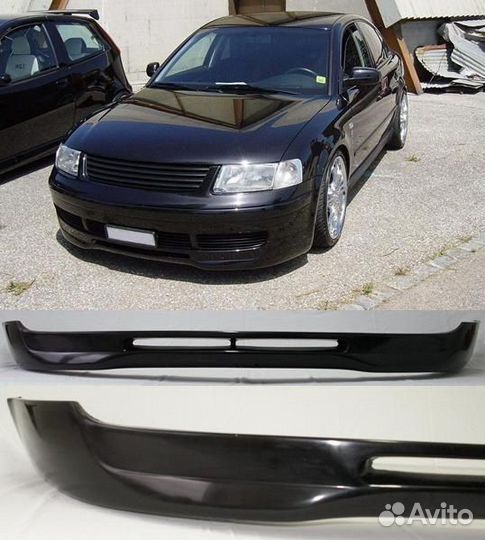 Накладка на передний бампер Volkswagen Passat B5