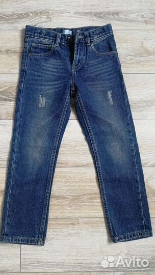 Джинсы на мальчика новые 116-122