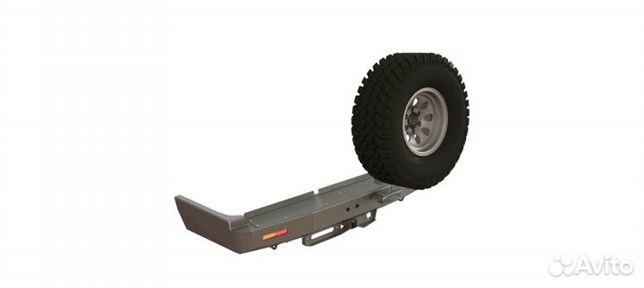 Бампер силовой задний STC Toyota Land Cruiser 80