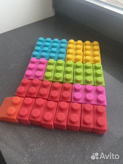Конструктор лего для малышей мягкий 0+ безопасный