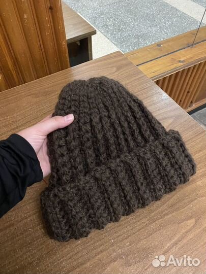 Шапка женская зимняя крупной вязки