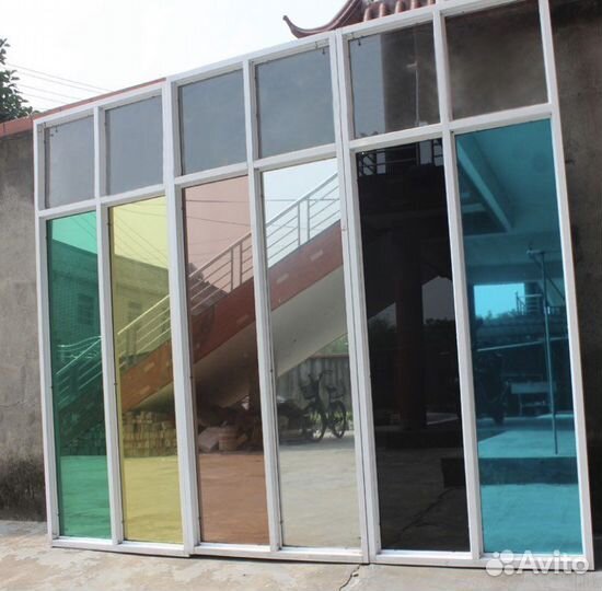 Пленка зеркальная, тонирование окон, балконов