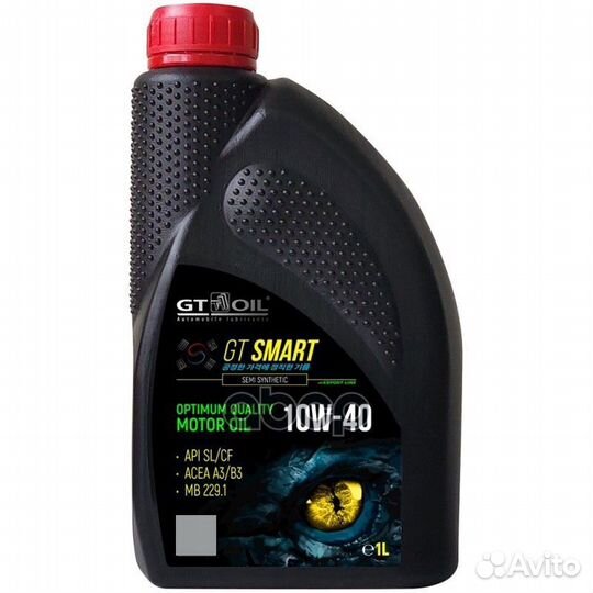 Масло моторное 10W40 GT OIL 1л полусинтетика GT