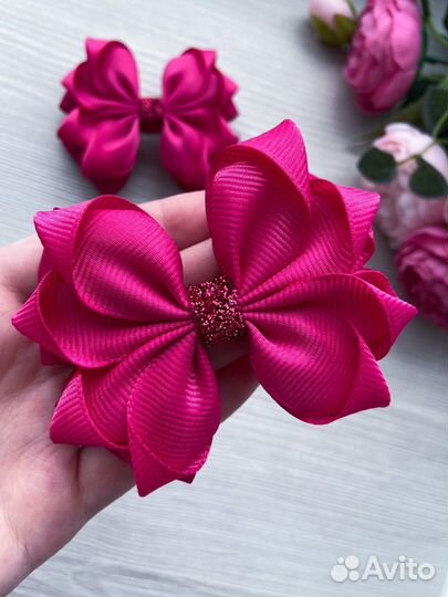 Бантики для волос ручной работы