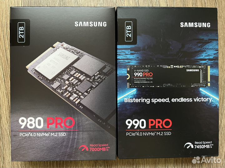 Новые SSD Samsung 980Pro/990Pro 2Tb Оригинал
