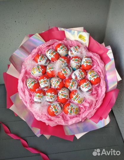 Сладкий букет из конфет