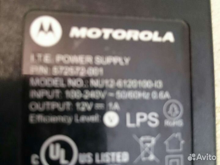 Блок питания Motorola 12v-1a