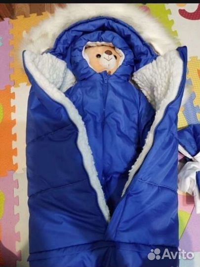 Конверт на выписку зимний для мальчика