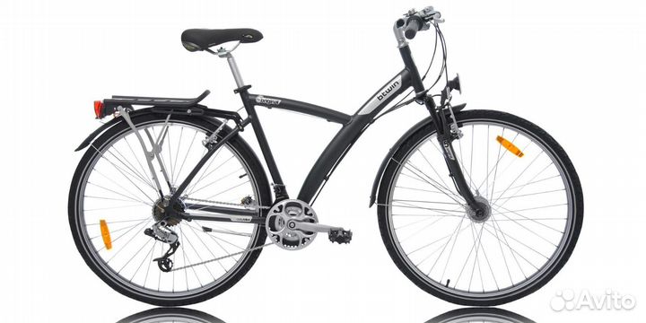 Велосипед гибридный унисекс черный B'twin original