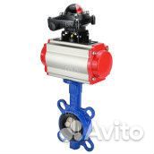 Затвор дисковый поворотный DN.ru WBV3432V-2W-Fb Ду250 Ру16, корпус - углеродистая сталь WCB, диск