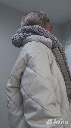 Капюшон вязаный