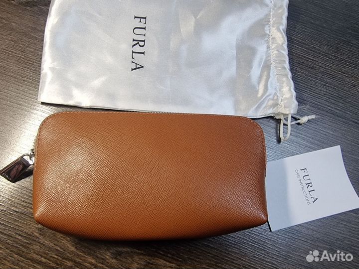 Косметичка Furla новая коричневая