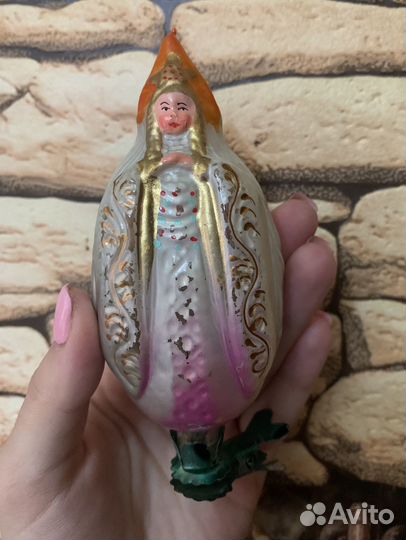 Елочные игрушки царица, царевна, весна, бабариха