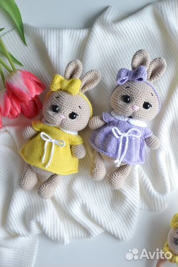 Вязанная зайка