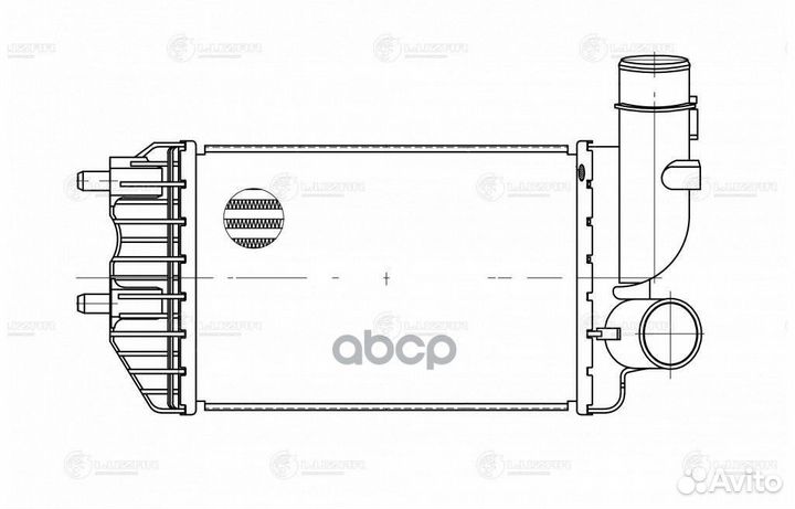 Интеркулер fiat ducato (94) lric1650 luzar