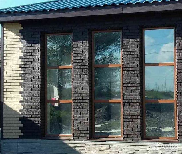 Фасадные панели U-plast Stone House Графит