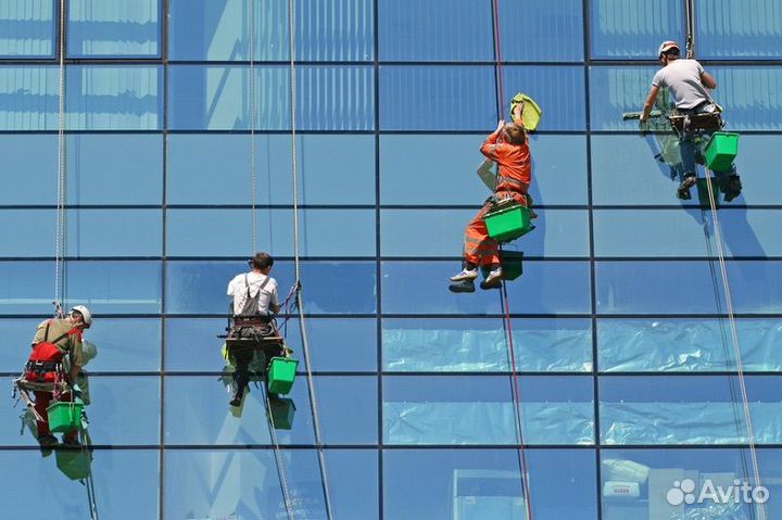Мойка окон, стекол, фасадов (Альпинисты )