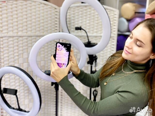 Кольцевые лампы + оборудование для салона красоты