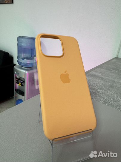 Silicone Case 15 Pro Max Orange Sorbet Новый
