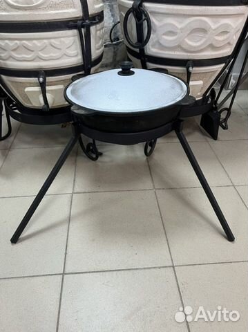 Казан 8л с треногой для костра