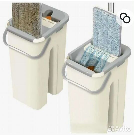 Швабра с ведром и отжимом новая