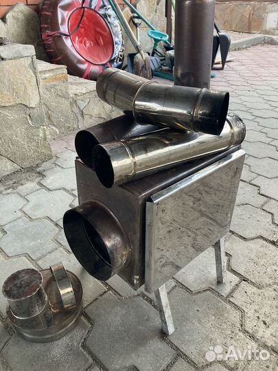 Печь дровяная для палатки, зимней рыбалки