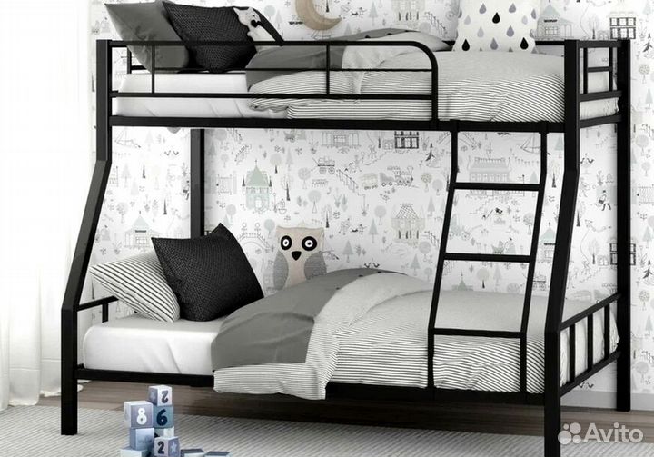Двухъярусная кровать металлические
