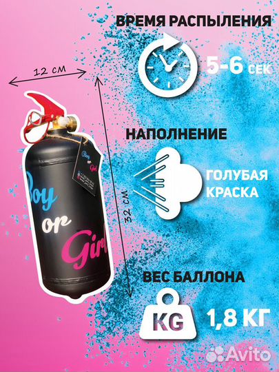 Огнетушитель для гендер пати