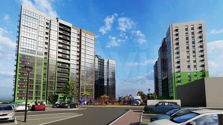 2-к. квартира, 58,6 м², 13/16 эт.