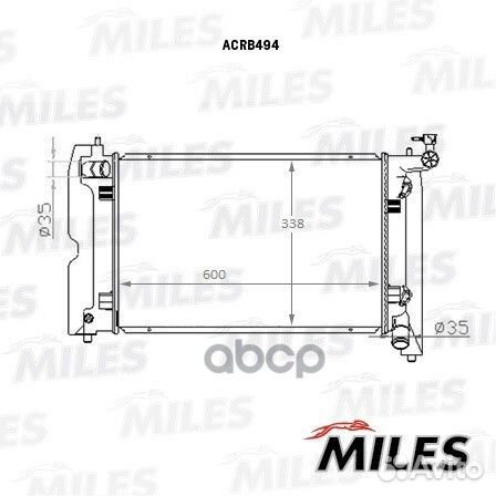 Радиатор toyota avensis 1.4-1.8 02- acrb494 Miles