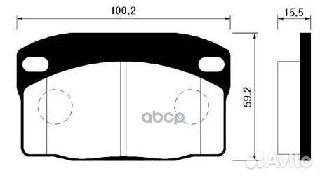 Колодки тормозные дисковые передн daewoo: nexia