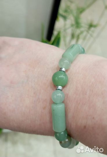 Браслет из зеленого авантюрина