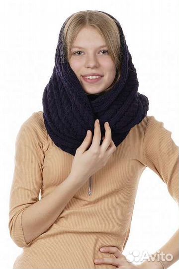 Шарф (Хомут-снуд) вязаный новый