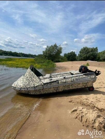 Лодка флагман нднд DK+ 350 с мотором Mercury 10