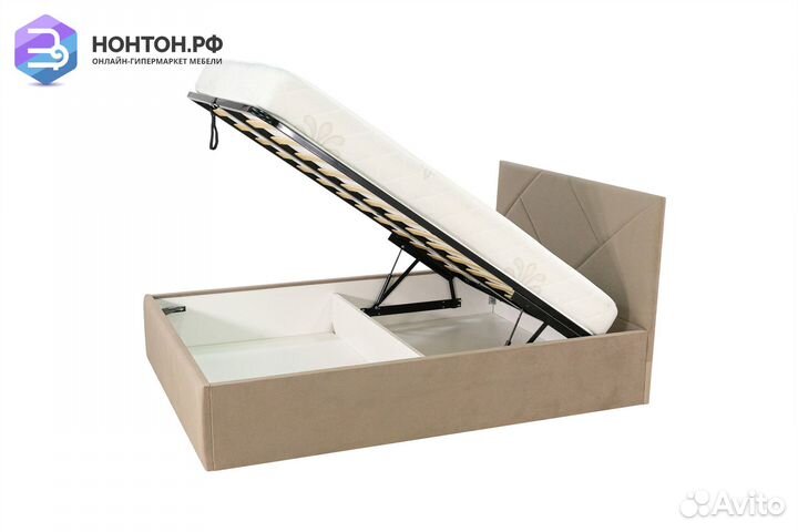 Кровать Лима светло-коричневая