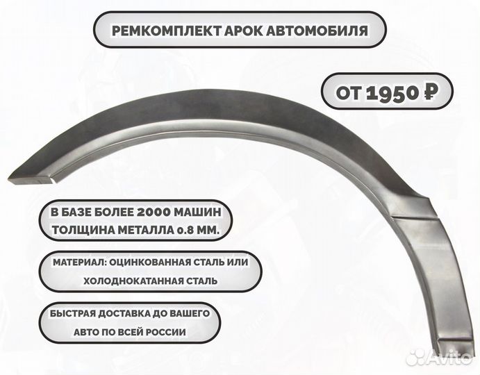 Ремонтные арки (ремкомплект) на машину