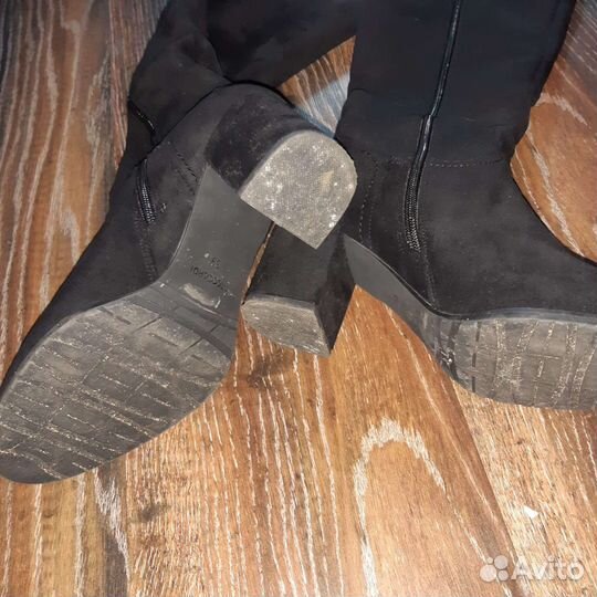 Сапоги женские замшевые натуральные 38 39